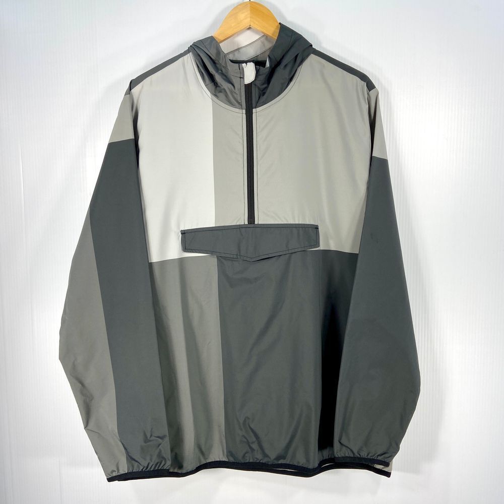 adidas Men's Gray and Light Gray Windbreaker Jacket